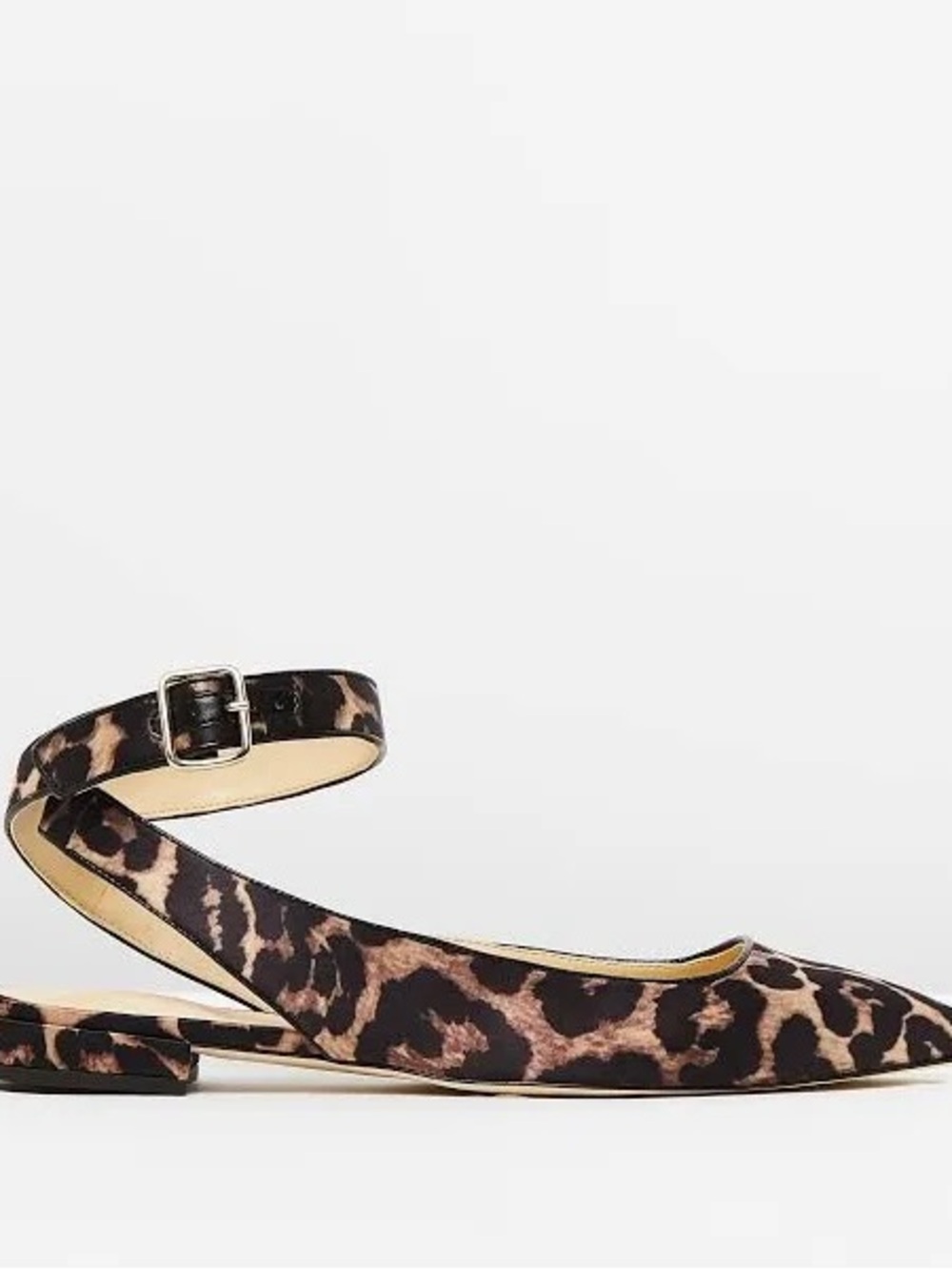 Women's J. Crew Harlech Tabby Print Ankle Strap Flat 8.5